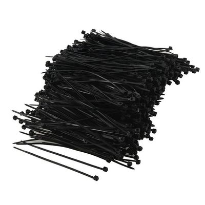 UV Black Self Locking Cable Tie Electrical Nylon 66 10 Inch Zip Ties