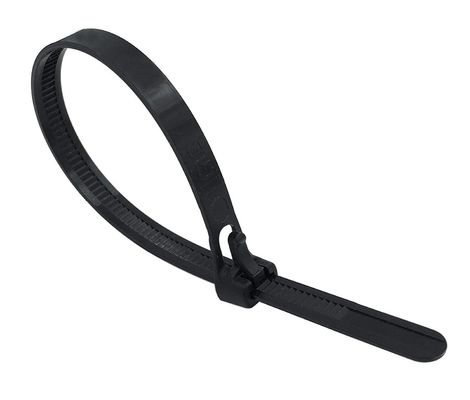 11.8 Inch White Releasable Cable Tie 200 X 8.0mm Reusable Nylon Cable Ties